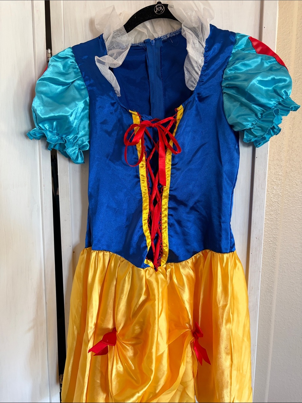 Snow White Princess Costume Dress - Blue, Yellow & Teal sz S